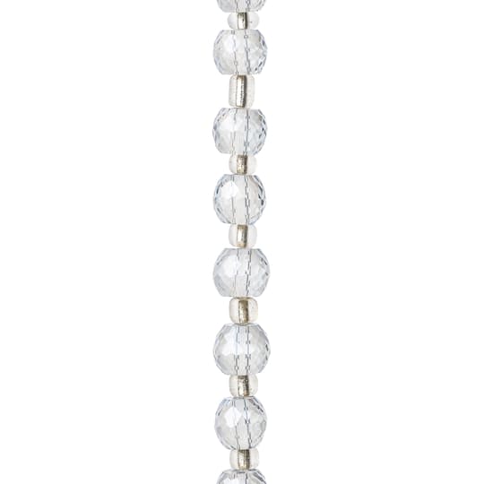 Light Blue Glass Faceted Rondelle Beads, 8mm by Bead Landing™
